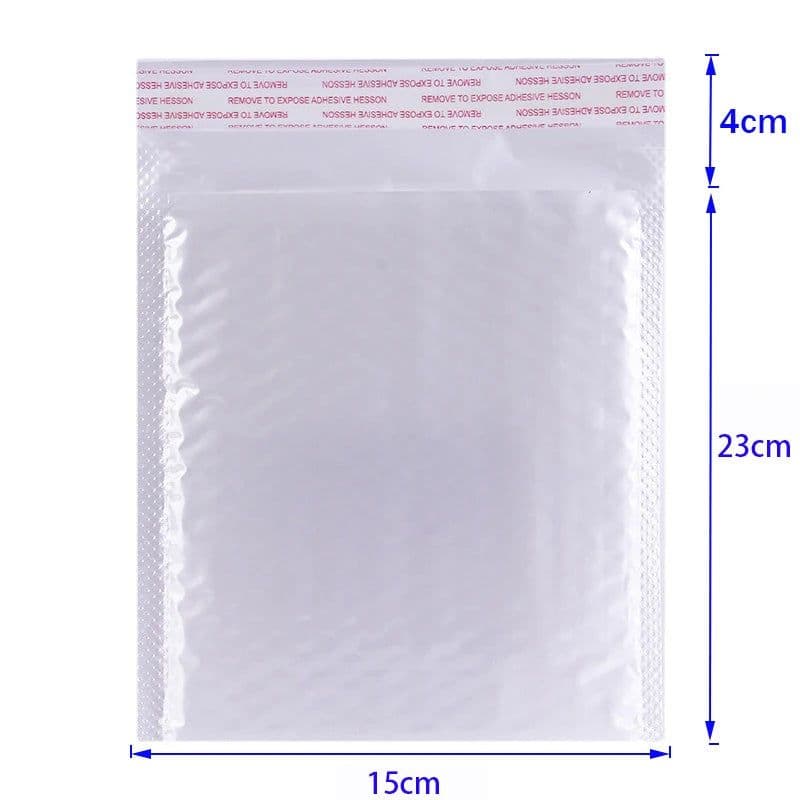 image-50Pcs Bubble Mailers White Poly Bubble Mailer Self Seal Padded Gift Bag Packaging Envelope Bags Book Shipping Package Bag
