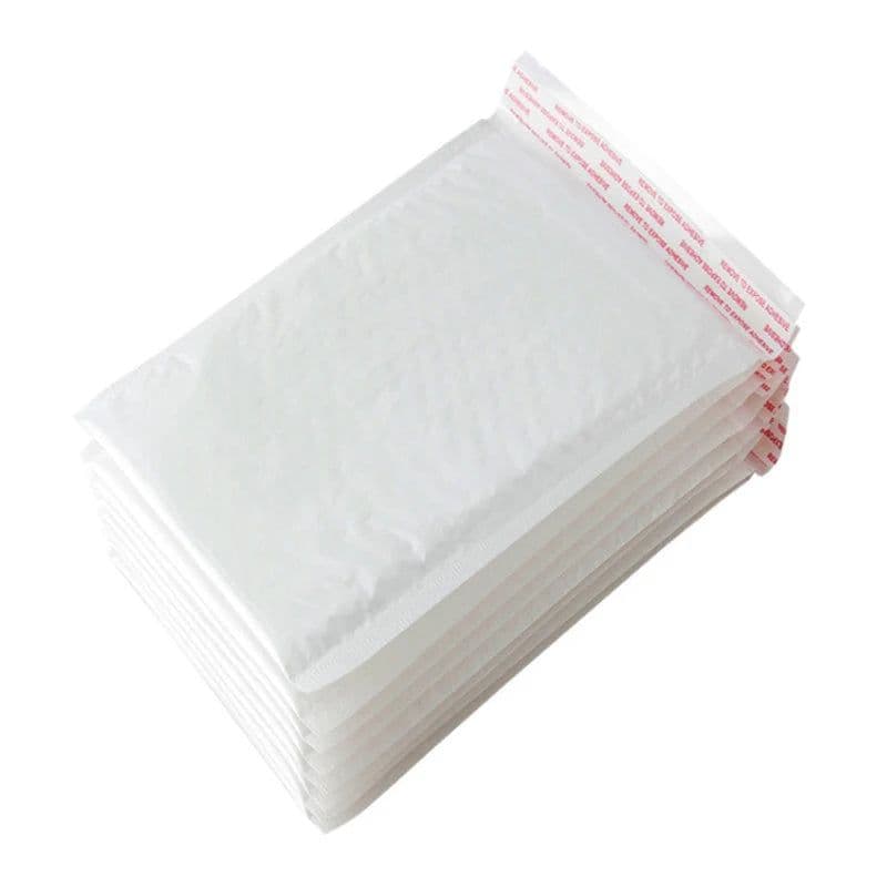 image-50Pcs Bubble Mailers White Poly Bubble Mailer Self Seal Padded Gift Bag Packaging Envelope Bags Book Shipping Package Bag