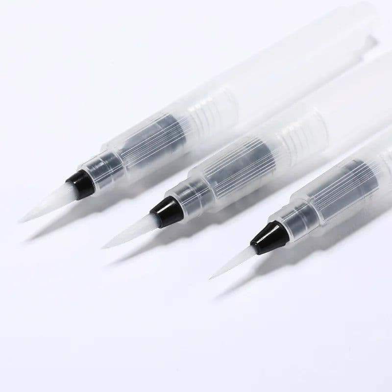 image-Ginflash Refillable Paint brush Water Brush Ink Pen Water Color soft head Calligraphy watercolor paints Painting