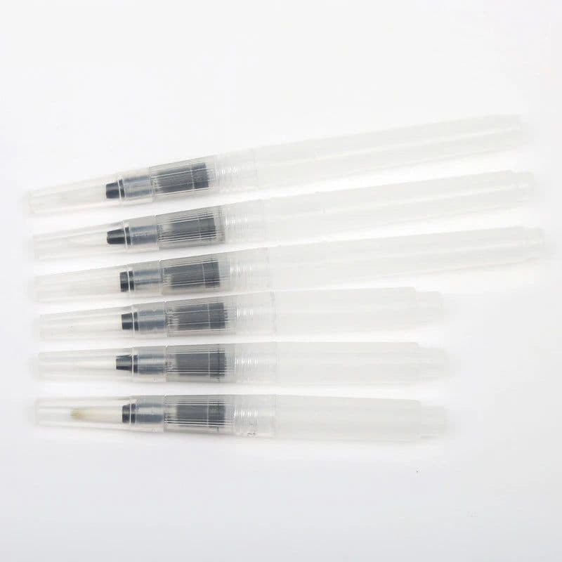 image-Ginflash Refillable Paint brush Water Brush Ink Pen Water Color soft head Calligraphy watercolor paints Painting