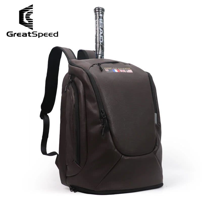 image-Fashion Women Men Red Tennis Bag Original GreatSpeed 2 Pack Tennis Badminton Racket Backpack Large Capacity Raquete De Padel Bag