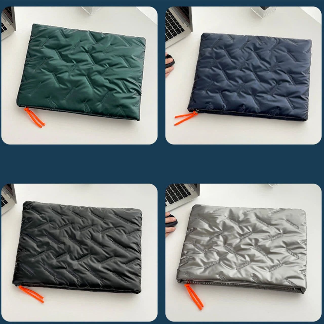 image-Laptop Sleeve Bag For Macbook Air Pro 13 14 Inch Xiaomi Huawei Dell Asus HP Lenovo PC Laptop Case Notebook Soft Liner Bag Cover