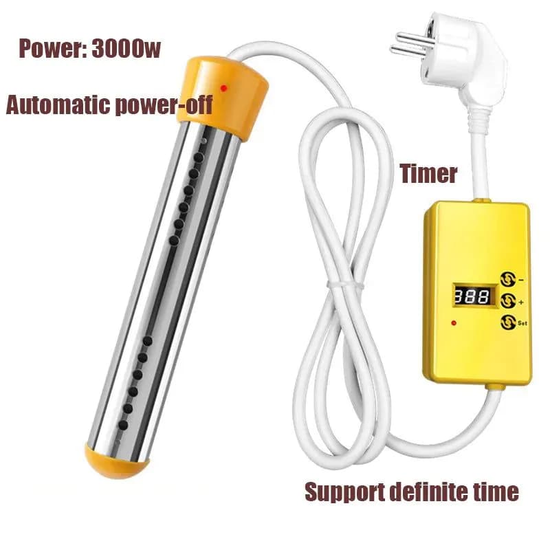 image-3000W Electric Heater Boiler Water Heating Element Portable Immersion Suspension Bathroom Swimming Pool AU/EU/UK Plug