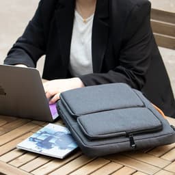 image-Laptop Shoulder Bag Notebook Briefcase Sleeve Bag For Macbook pro air 15 Case Black Waterproof Laptop Handbag For HP DELL Asus