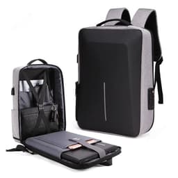 image-Laptop Backpack Anti-theft Waterproof School Backpacks with USB Charging Travel Laptop Bag Hard Shell Computer Backpack 17 Inch