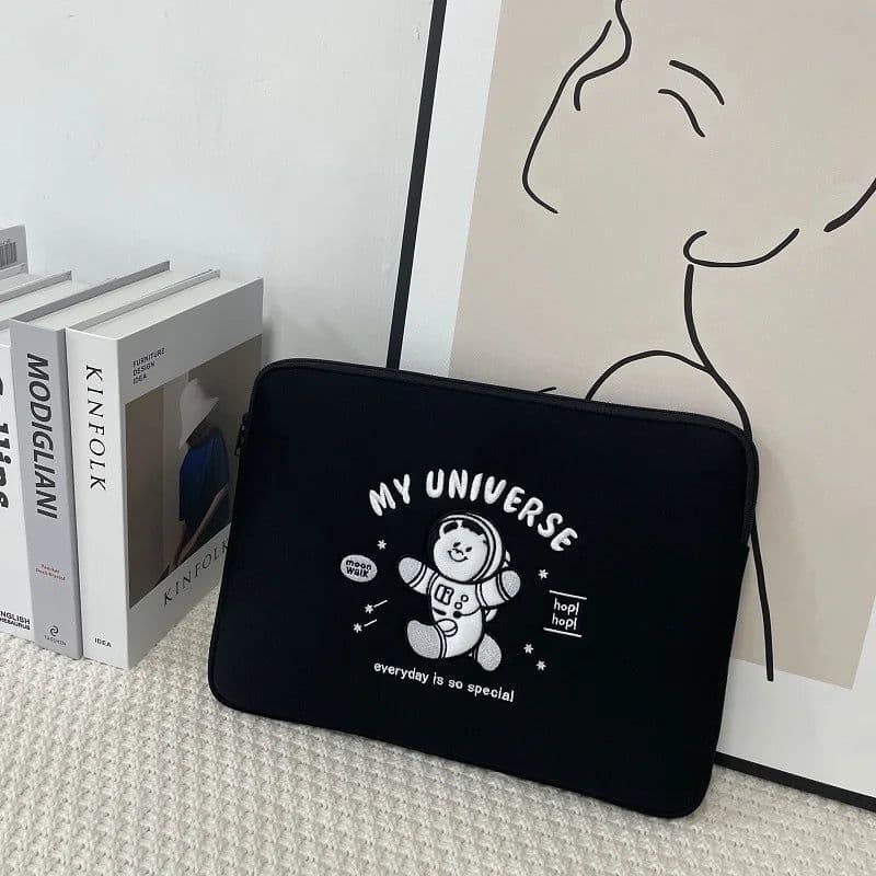 image-Korean Liner Bag Pouch13 14 15.6 Inch Laptop Bag For Macbook Air13.6 Pro16 ASUS Dell Lenovo Samsung HP Shockproof Notebook Bag