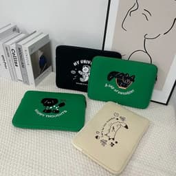 image-Korean Liner Bag Pouch13 14 15.6 Inch Laptop Bag For Macbook Air13.6 Pro16 ASUS Dell Lenovo Samsung HP Shockproof Notebook Bag
