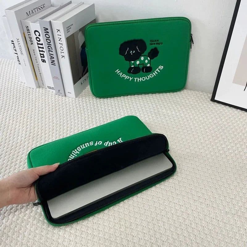 image-Korean Liner Bag Pouch13 14 15.6 Inch Laptop Bag For Macbook Air13.6 Pro16 ASUS Dell Lenovo Samsung HP Shockproof Notebook Bag