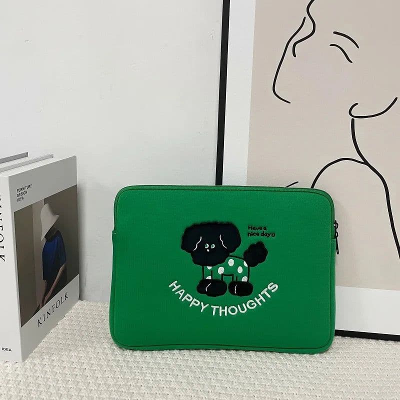 image-Korean Liner Bag Pouch13 14 15.6 Inch Laptop Bag For Macbook Air13.6 Pro16 ASUS Dell Lenovo Samsung HP Shockproof Notebook Bag
