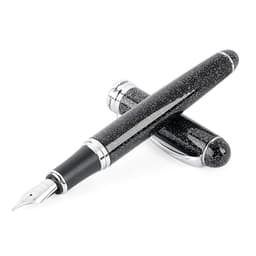 image-Luxury Brand Jinhao X750 Silver Stainless Steel Fountain Pen Medium 18KGP Nib School Office Supply Ink Pens Gift Stationery