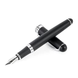 image-Luxury Brand Jinhao X750 Silver Stainless Steel Fountain Pen Medium 18KGP Nib School Office Supply Ink Pens Gift Stationery