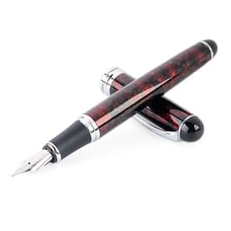 image-Luxury Brand Jinhao X750 Silver Stainless Steel Fountain Pen Medium 18KGP Nib School Office Supply Ink Pens Gift Stationery