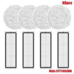 image-For XiaoMi Mijia Self-Cleaning Robot Vacuum Mop Pro STYTJ06ZHM Vacuum Cleaner Main/Side Brush Cover Hepa Filter Mop Rags Parts