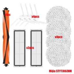 image-For XiaoMi Mijia Self-Cleaning Robot Vacuum Mop Pro STYTJ06ZHM Vacuum Cleaner Main/Side Brush Cover Hepa Filter Mop Rags Parts