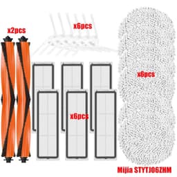 image-For XiaoMi Mijia Self-Cleaning Robot Vacuum Mop Pro STYTJ06ZHM Vacuum Cleaner Main/Side Brush Cover Hepa Filter Mop Rags Parts