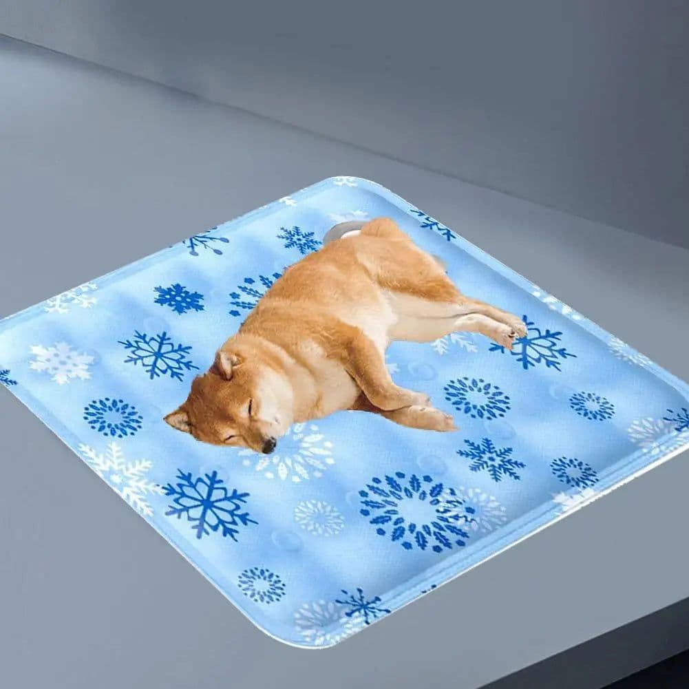 image-Pad Summer Cooling Dog Cold Mat Kitten Pet Ice Silk Mat Breathable Small Large Dog Pet Mat Cooling Supplies S/M/L Pet Ice Pad