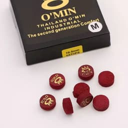 image-OMIN Original Laminated Leather Special High-Classic Billiards Cue Tip 10.5mm -11mm-M