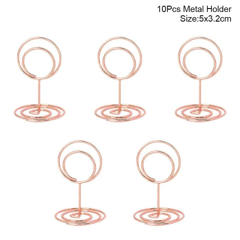 image-10pcs Natural Wooden Place Card Holders Stand Card Photo Clip Holder Rustic Wedding Decorations Party Table Number Name Sign
