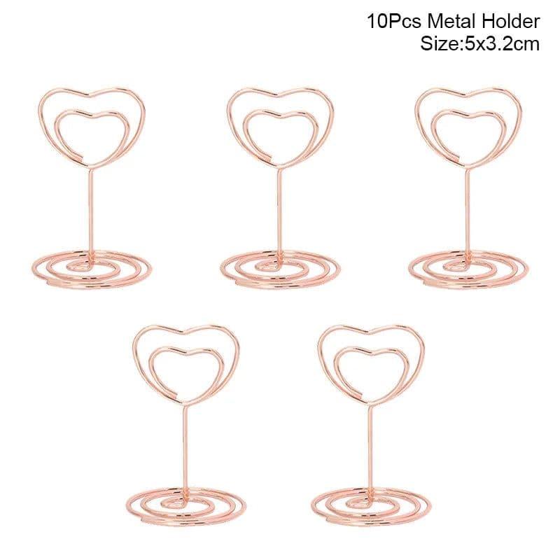 image-10pcs Natural Wooden Place Card Holders Stand Card Photo Clip Holder Rustic Wedding Decorations Party Table Number Name Sign