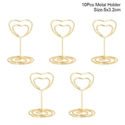 image-10pcs Natural Wooden Place Card Holders Stand Card Photo Clip Holder Rustic Wedding Decorations Party Table Number Name Sign