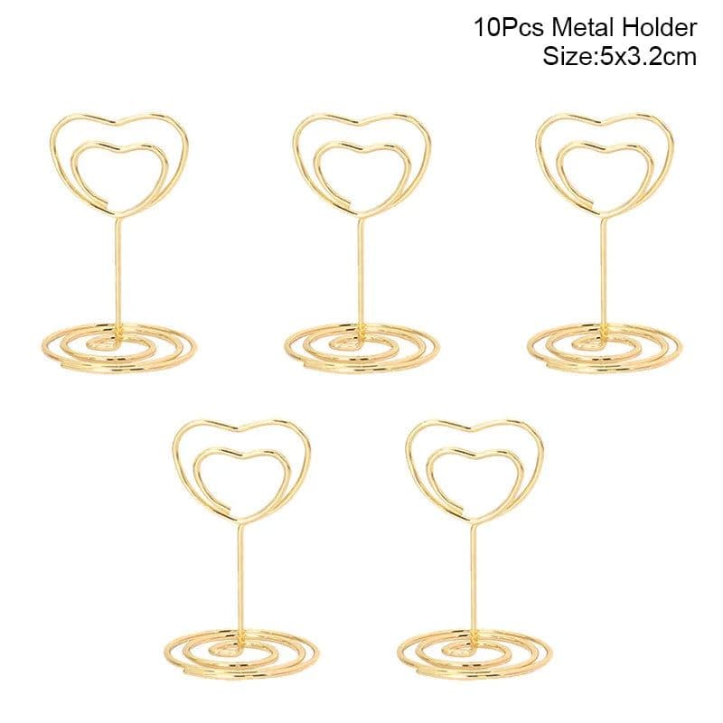 image-10pcs Natural Wooden Place Card Holders Stand Card Photo Clip Holder Rustic Wedding Decorations Party Table Number Name Sign