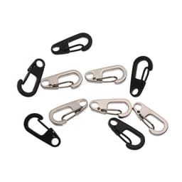 image-10pcs D Carabiner D-Ring Key Chain Spring Clips Mini Aluminium Alloy Hang Buckle Survival EDC Gear Outdoor Camping Keyring Tool