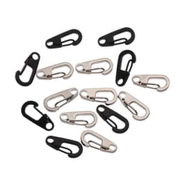image-10pcs D Carabiner D-Ring Key Chain Spring Clips Mini Aluminium Alloy Hang Buckle Survival EDC Gear Outdoor Camping Keyring Tool