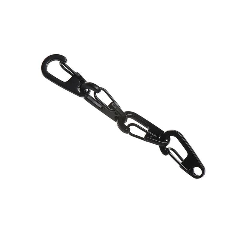 image-10pcs D Carabiner D-Ring Key Chain Spring Clips Mini Aluminium Alloy Hang Buckle Survival EDC Gear Outdoor Camping Keyring Tool