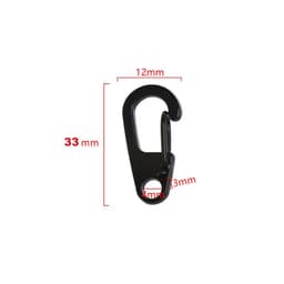 image-10pcs D Carabiner D-Ring Key Chain Spring Clips Mini Aluminium Alloy Hang Buckle Survival EDC Gear Outdoor Camping Keyring Tool