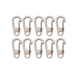 image-10pcs D Carabiner D-Ring Key Chain Spring Clips Mini Aluminium Alloy Hang Buckle Survival EDC Gear Outdoor Camping Keyring Tool