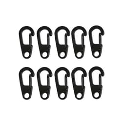 image-10pcs D Carabiner D-Ring Key Chain Spring Clips Mini Aluminium Alloy Hang Buckle Survival EDC Gear Outdoor Camping Keyring Tool