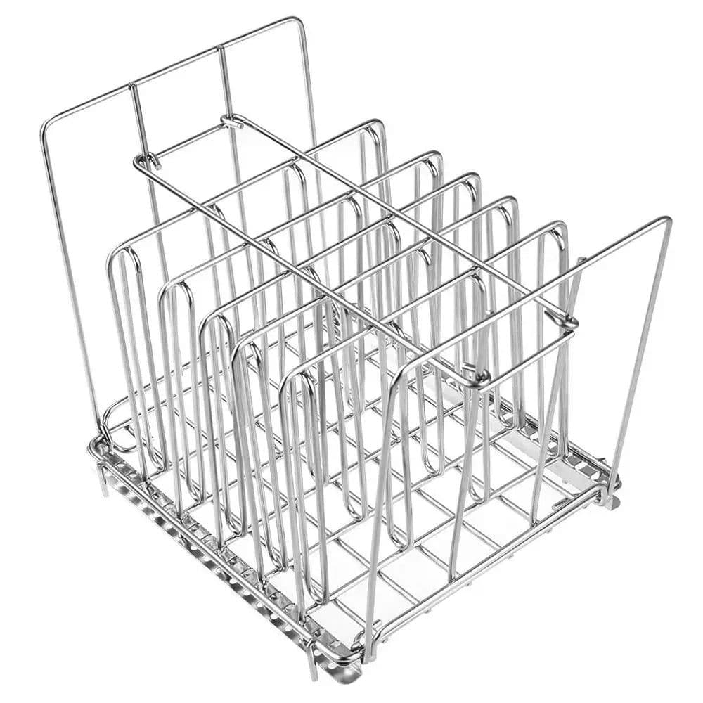 image-Stainless Steel Sous Vide Rack and 11L Sous Vide Cooker Containers Detachable Dividers Separator for Immersion Circulators