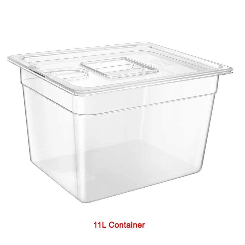 image-Stainless Steel Sous Vide Rack and 11L Sous Vide Cooker Containers Detachable Dividers Separator for Immersion Circulators