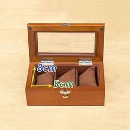 image-New Wood Watch Box Organizer With Glass Window Wooden Watch Display Luxury Watch Case Storage Box Watch Holder For Men