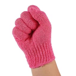 image-Glove Exfoliating Shower Mens Cleaning Face Brushesber Body Bath Scrubber Exfoliator Women Scrub Sided Double Mitts Large
