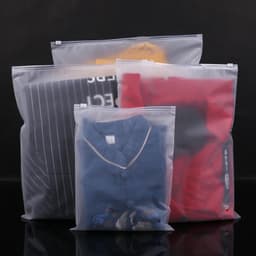 image-TETP 10pcs 14wire/18wires Frosted Matte Zipper Bag Home Travel Storage Clothing Underwear Packaging With Air Hole Organizer