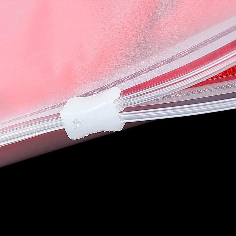 image-TETP 10pcs 14wire/18wires Frosted Matte Zipper Bag Home Travel Storage Clothing Underwear Packaging With Air Hole Organizer
