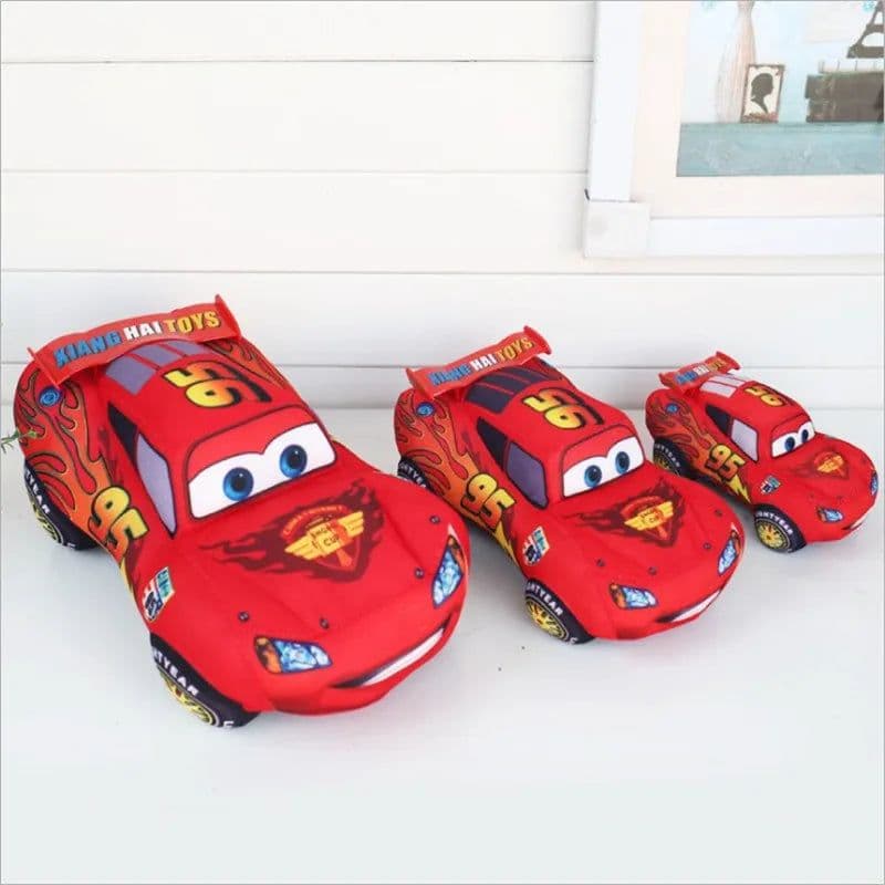 image-Disney Pixar Cars Kids Toys 17cm 25cm 35cm McQueen Plush Toys Cute Cartoon Cars Plush Toys Gifts For Childrens