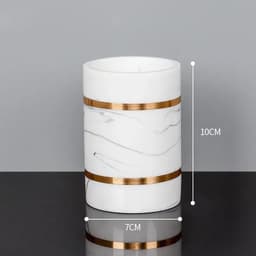 image-Nordic Natural Resin Lotion Bottle Mouth Cup Soap Dish Toothbrush Holder Tissue Box Cotton Swab Box Tray Washing Tools Set