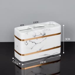 image-Nordic Natural Resin Lotion Bottle Mouth Cup Soap Dish Toothbrush Holder Tissue Box Cotton Swab Box Tray Washing Tools Set