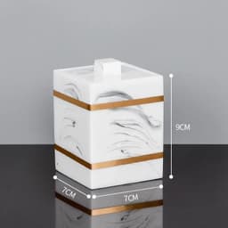 image-Nordic Natural Resin Lotion Bottle Mouth Cup Soap Dish Toothbrush Holder Tissue Box Cotton Swab Box Tray Washing Tools Set