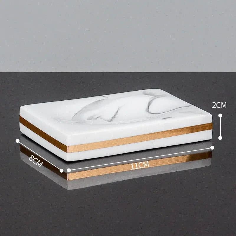 image-Nordic Natural Resin Lotion Bottle Mouth Cup Soap Dish Toothbrush Holder Tissue Box Cotton Swab Box Tray Washing Tools Set