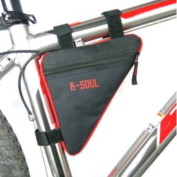 image-Waterproof Triangle Bike Bag Bicycle Bag Pouch Cycling Front Tube Frame Bag Saddle Holder MTB Mountain Bike Cellphone Accessory