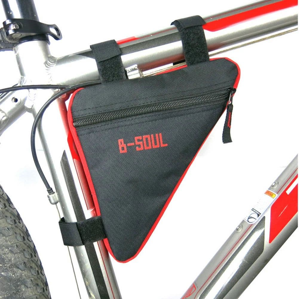 image-Waterproof Triangle Bike Bag Bicycle Bag Pouch Cycling Front Tube Frame Bag Saddle Holder MTB Mountain Bike Cellphone Accessory