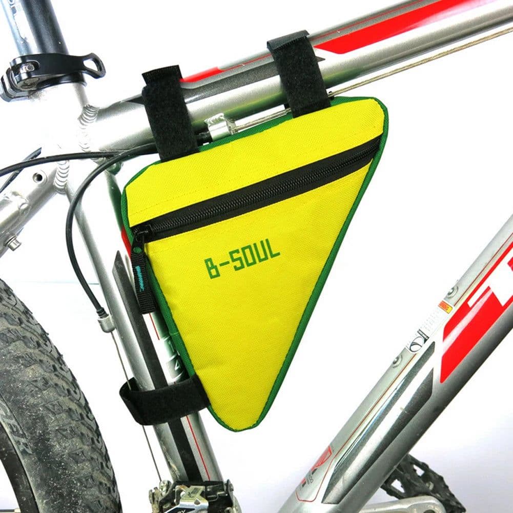 image-Waterproof Triangle Bike Bag Bicycle Bag Pouch Cycling Front Tube Frame Bag Saddle Holder MTB Mountain Bike Cellphone Accessory