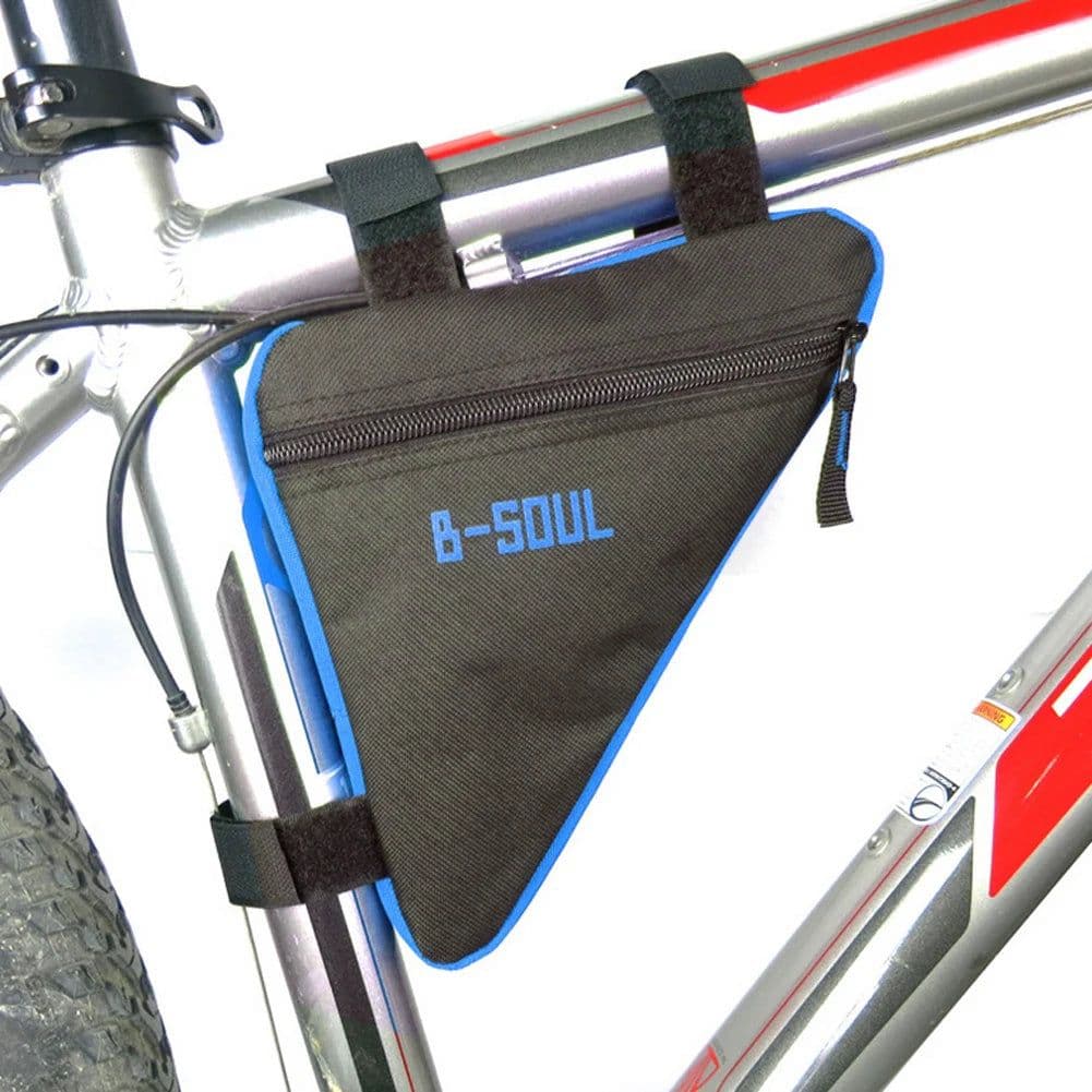 image-Waterproof Triangle Bike Bag Bicycle Bag Pouch Cycling Front Tube Frame Bag Saddle Holder MTB Mountain Bike Cellphone Accessory