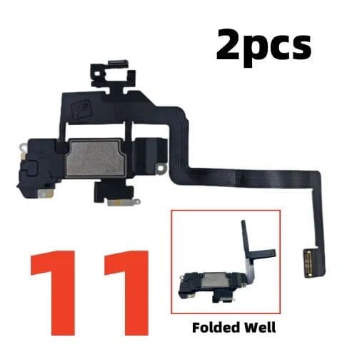 image-AliSunny 2pcs Earpiece Flex Cable for iPhone X XS XR 11 12 Pro Max Ear Sound Speaker Sensor Headset Earphone Parts