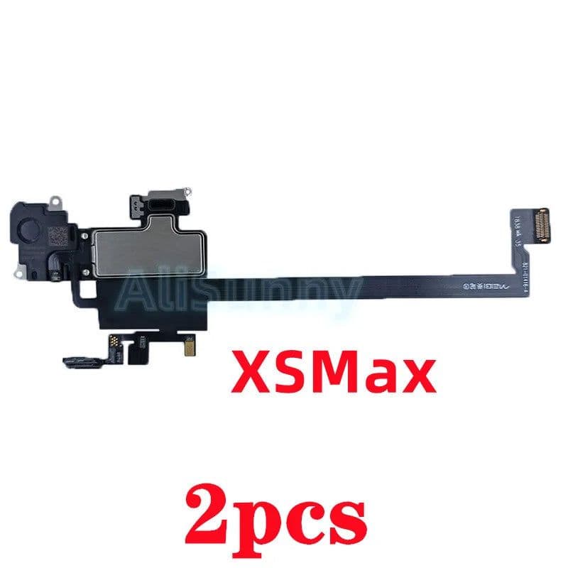 image-AliSunny 2pcs Earpiece Flex Cable for iPhone X XS XR 11 12 Pro Max Ear Sound Speaker Sensor Headset Earphone Parts