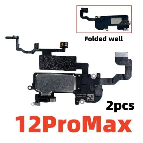 image-AliSunny 2pcs Earpiece Flex Cable for iPhone X XS XR 11 12 Pro Max Ear Sound Speaker Sensor Headset Earphone Parts