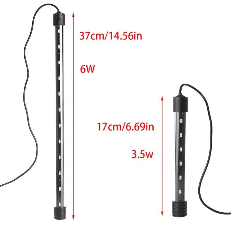 image-Aquarium Fish Tank LED Light Submersible Waterproof Bar Strip Lamp EU Plug New
